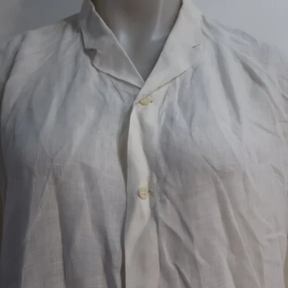 Mens Gianni Versace White Button Down Top XL/IT 52 - Picture 5 of 8